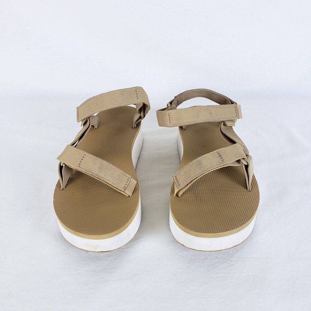 Teva Flatform Universal Sandals Womens 10 Tan Festival Sporty Gorpcore - Picture 2 of 8